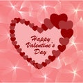 Happy Valentine Day background.ÃÂ Valentine or love message.